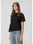 Anagram Siyah Asimetrik T-Shirt 3
