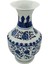 Bleu Blanc Lacivert Porselen Vazo 1