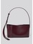 The Small Tote Plissé Bordo Deri Kadın Omuz Çantası 2