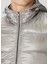 Gri Kapüşonlu Puff Mont 5