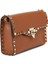 Rockstud Kahverengi Kadın Deri Çanta 3