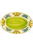 Happy Citrons Collection Handmade Seramik Yeşil Kayık Tabak 1