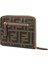 Siyah Kahve Logo Desenli Kadın Deri Cüzdan 3