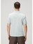 Açık Mavi Polo Yaka Ipek T-Shirt 4