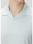 Açık Mavi Polo Yaka Ipek T-Shirt 5