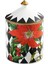 Parterre Black With Poinsettia 24 Ayar Yaldızlı Tarçın ve Portakal Kokulu Mum 11 cm 1