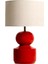 Capri Lamp Red Ahşap Abajur 1