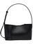 The Small Tote Plissé Siyah Deri Kadın Omuz Çantası 1