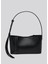 The Small Tote Plissé Siyah Deri Kadın Omuz Çantası 2