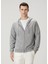 Gri Kapüşonlu Kaşmir Triko 1