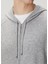 Gri Kapüşonlu Kaşmir Triko 5