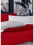 Gri Biyeli Kırmızı Oxford Yastık Kılıfı 50X70 cm 2