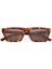 New Corey Asetat Kahve Unisex Güneş Gözlüğü 5