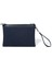 Stitched Lacivert Denim Siyah Clutch Kadın El Portföyü 2