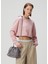 Pembe Logolu Crop Sweatshirt 1
