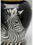 Zebra Face Porselen Vazo 5