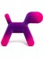 Puppy Small Violet Fuchsia Köpek Heykeli 1