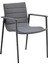Core Gri Metal Bahçe Sandalyesi 1