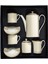Antler Trellis Ivory 24 Ayar Altın ile Yaldızlı Porselen Çay Seti 2