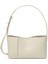 The Small Tote Plissé Krem Deri Kadın Omuz Çantası 1
