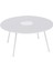 Lorette Beyaz Metal Alçak Bahçe Masası 1