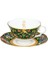 Woodland Wildlife Gold Fluted Bone China Çay Fincanı ve Tabağı 1