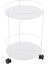 Guinguette Beyaz Metal Tekerlekli Bahçe Servis Sehpası 1