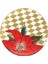Parterre Gold With Poinsettia Coupe Plate Porselen Tabak 20 cm 1