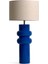 Sorrento Lamp Navy Blue Ahşap Abajur 1