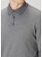 Gri Polo Yaka Sweatshirt 5