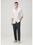 Lacivert Keten Formal Pantolon 1