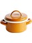 Kahverengi Emaye Mini Tencere 12 cm 1