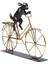 Dog With Bicycle Dekoratif Obje 44 cm 3