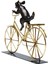 Dog With Bicycle Dekoratif Obje 44 cm 5