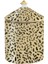 Leopard 24 Ayar Yaldızlı Sandal Ağacı Kokulu Mum 11 cm 1