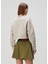 Bej Logolu Crop Sweatshirt 4