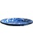 Lacivert Mermer Desenli Emaye Tabak 25 cm 1