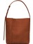 Large Tote Plissé Karamel Nubuk Kadın Omuz Çantası 1