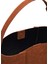 Large Tote Plissé Karamel Nubuk Kadın Omuz Çantası 5