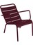 Luxembourg Koyu Kırmızı Metal Bahçe Sandalyesi 1