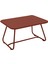 Sixties Low Bordo Metal Bahçe Masası 1