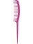 Fashion Comb Fuşya Saplı Şekillendirici Saç Tarağı 1