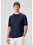 Koyu Mavi Keten T-Shirt 1