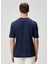 Koyu Mavi Keten T-Shirt 4