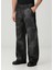 Siyah Figür Desenli Jean Pantolon 2
