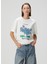 Beyaz Baskılı T-Shirt 1