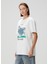 Beyaz Baskılı T-Shirt 3