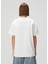 Beyaz Baskılı T-Shirt 4