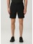 Classic Fit Abc Siyah Şort 2