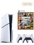 Playstation 5 1 Tb Slim CD Edition Oyun Konsolu + 2. Ps5 Kol + Ps5 Gta 5 Oyunu 1
